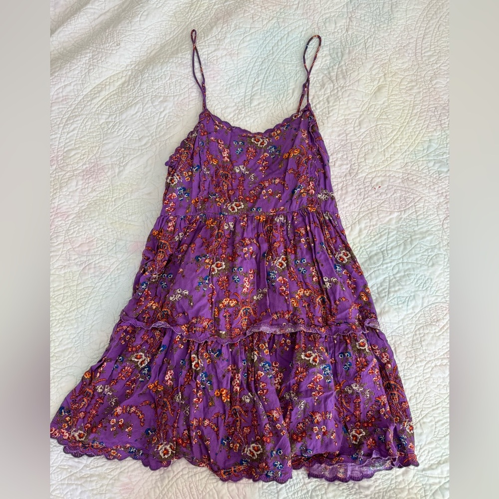 Urban Outfitters Purple Flower Dress